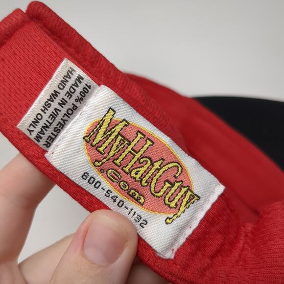 Toyota Grand Prix Of Long Beach Strapback Sun Visor Cap Red One Size My Hat Guy - Picture 9 of 9